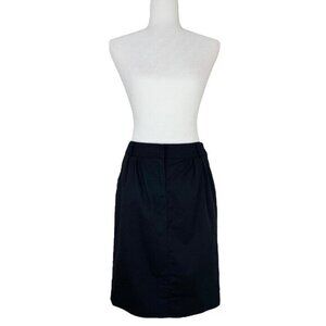 Burberry London Women's Black Minimalist Straight Boss Career‎ Skirt IT 38/W29